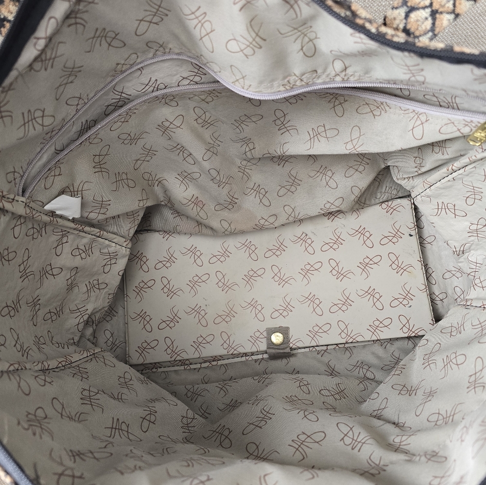 Vintage DVF Tapestry Weekender Tote Bag - Picture 8 of 9